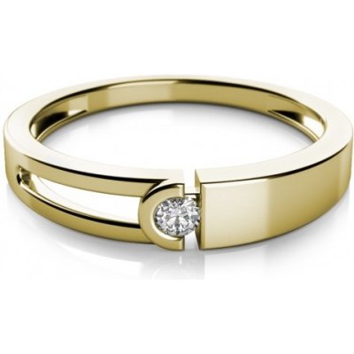 Couple prsten Anes, žluté zlato a zirkon 585 68 1 0097.0Z00.0.60.001 – Zboží Dáma