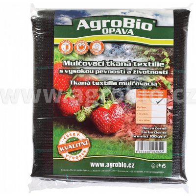 AgroBio Tkaná 1,6 x 10 m 100 g/m² černá – Zboží Mobilmania