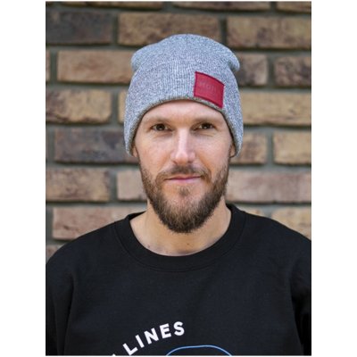 kulich s koženou nášivkou My Design světle šedý – Hledejceny.cz