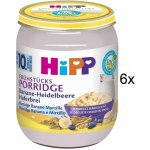 HiPP BIO Snídaňová ovesná kaše s banánem a borůvkami 6 x 160 g – Sleviste.cz