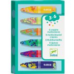 DJECO Duhové voskovky 6 ks – Zboží Mobilmania