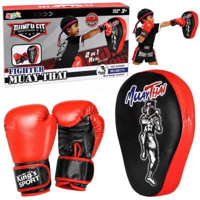 Tomido Boxerský sportovní set Rukavice Tréninková lapa 2v1 MUAY THAI – Hledejceny.cz