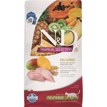 N&D TROPICAL SELECTION CAT Neutered Chicken 1,5 kg