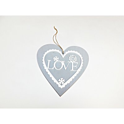 PROHOME - Dekorace srdce Love 20cm – Hledejceny.cz