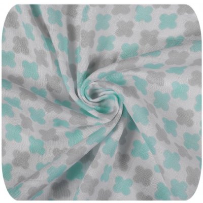KIKKO Bambusová osuška XKKO BMB Scandinavian 90x100 cm Mint Cross – Hledejceny.cz