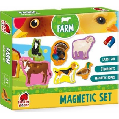 Magnetické puzzle Roter Kafer Farm s deskou RK2090 01 – Zbozi.Blesk.cz