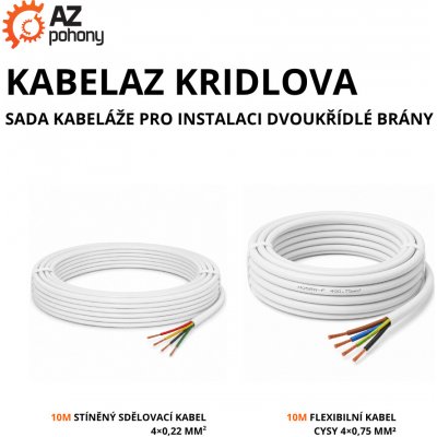 KABELAZ KRIDLOVA - sada kabeláže pro instalaci dvoukřídlé brány – Sleviste.cz