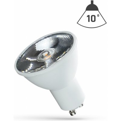 Spectrum LED žárovka GU10 230V 6W teplá bílá s čočkou, WOJ14103 – Hledejceny.cz