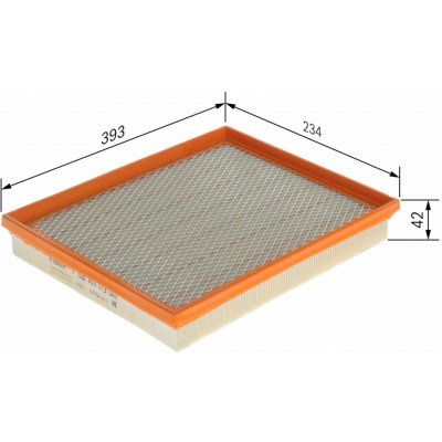 Vzduchový filtr BOSCH F 026 400 013 – Hledejceny.cz