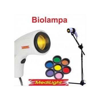 Biolampa MediLight + barevná terapie + stojan k biolampě