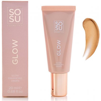 SOSU Cosmetics Glow Drops rozjasňující fluid na obličej 20 ml – Sleviste.cz