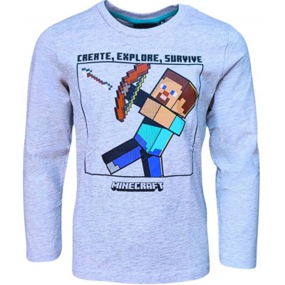 triko MINECRAFT F UK aw24 68230 031 šedá – Zboží Dáma