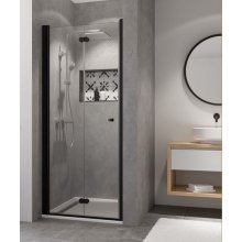 ROSS MISTRAL black 95 - zalamovací sprchové dveře do niky 91-96 cm
