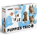 Cartonic 3D puzzle PUPPIES TRIO 3v1 227 ks – Sleviste.cz