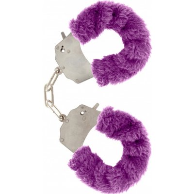 Toyjoy Furry Fun Cuffs plyšová kovová pouta