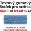 Příslušenství pro razítko Trodat Colop Gumový štoček pro razítko 30, 4912