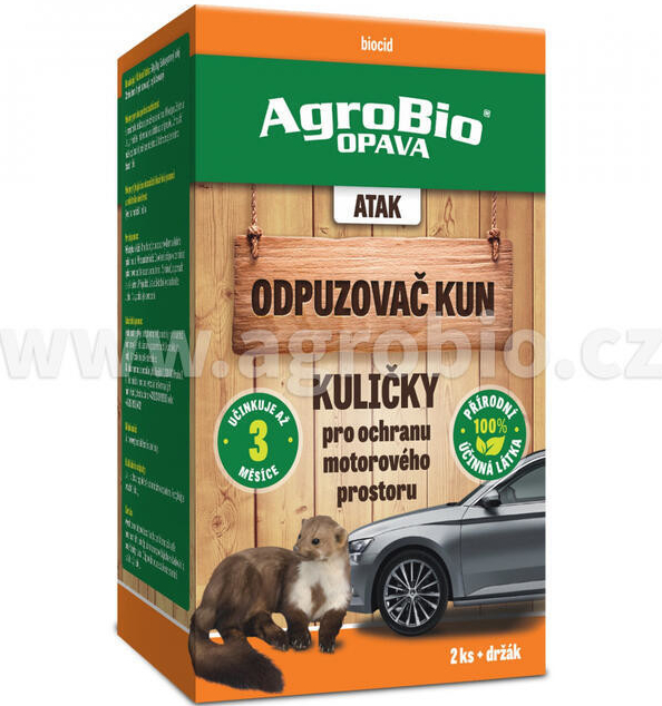 AgroBio Atak Odpuzovač kun kuličky 2 ks