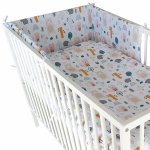 Bello postýlka + matrace + lůžkovina + baldachýn Top 5 Lesní zvířátka Druh matrace: kokos pohanka matrace 60x120x8cm – Sleviste.cz