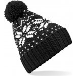 Beechfield B456 čepice Fair Isle Snowstar black/white – Hledejceny.cz