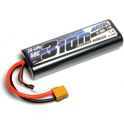 ANTIX by LRP 50C LiPo Car Stickpack Hardcase XT60 konektor 7.4 V 3100 mAh – Zboží Mobilmania