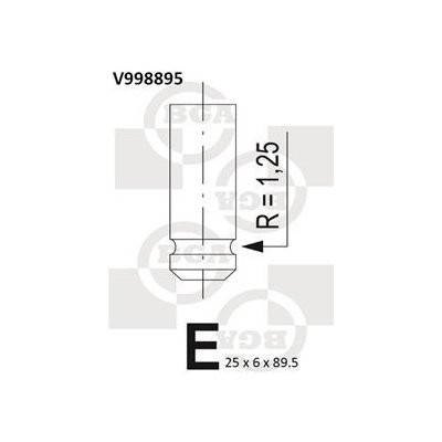 Výfukový ventil BGA V998895 – Zboží Mobilmania
