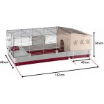 Ferplast Klec KROLIK 140 s výbavou králík 142 x 60 x 50 cm – Zboží Dáma