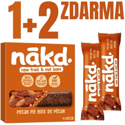 Nakd Pecan pie 4 x 35 g – Hledejceny.cz