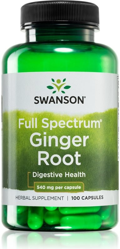 Swanson Zázvor Ginger Root 540 mg 100 kapslí