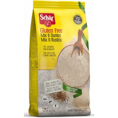 Dr.Schär Bezlepková mouka Brot mix dunkel 1 kg – Zboží Dáma