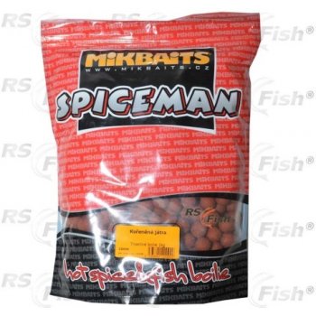 Mikbaits Spiceman boilies Kořeněná Játra 1kg 16mm