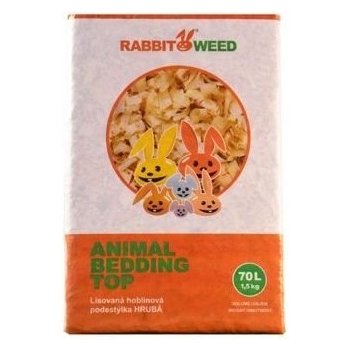 Rabbit&Weed Hobliny podestýlka lisovaná KLASIK RabWeed 70 l /1,5 kg