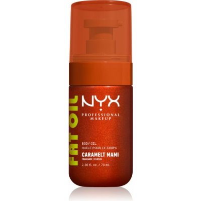 NYX Professional Makeup Fat Oil Body vyživující tělový olej dodávající hydrataci a lesk s vůní Caramelt Mami 70 ml – Hledejceny.cz