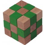 Dřevěný hlavolam zelená kostka – Hledejceny.cz