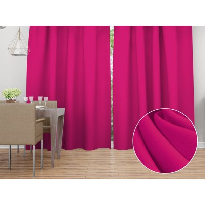 Biante Dekorační závěs Rongo RG-096 Fuchsiový 140x200 cm – Hledejceny.cz
