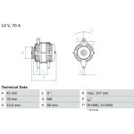 generátor BOSCH 0 986 040 850