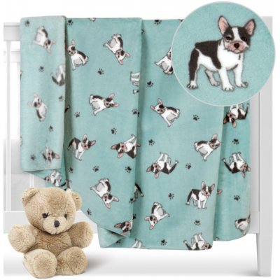 Bellatex ELLA dětská přikrývka Buldoček modrá – Sleviste.cz