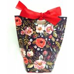 Skládací dárková krabička s mašlí - květinová – Zboží Živě