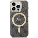 Pouzdro Guess 4G IML MagSafe iPhone 14 Pro černé