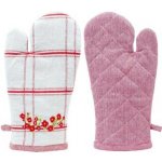 ARÔME HOME Chňapka s magnetem Červené káro výšivka Máky 18 x 32 cm – Zboží Dáma