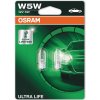 Autožárovka Osram Ultra Life 2825ULT-02B W5W W2,1x9,5d 12V 5W 2 ks