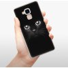 Pouzdro a kryt na mobilní telefon Honor Pouzdro iSaprio Black Cat - Honor 7 Lite