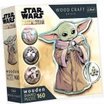 TREFL Wood Craft Origin The Mandalorian Grogu 160 dílků – Zboží Dáma