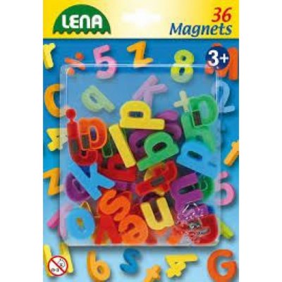 Lena Magnetická písmena malá 36 ks – Zboží Mobilmania