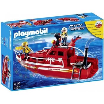 Playmobil 3128 Hasičská loď s vodním dělem