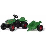 Rolly Toys Olymptoy Šlapací traktor Rolly Kid s vlečkou zeleno červený – Sleviste.cz