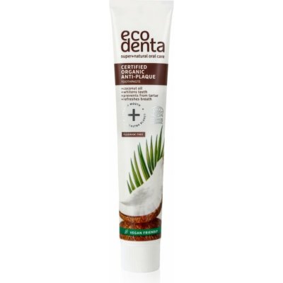 Ecodenta Certified Organic Anti-plaque BIO proti zubnímu plaku s kokosovým olejem 75 ml – Hledejceny.cz