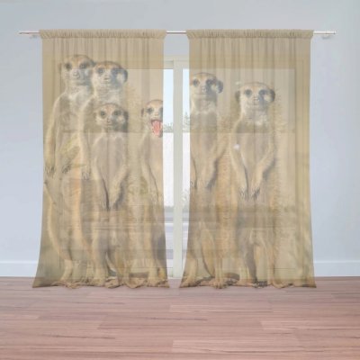 Záclony Surikaty: 2 ks - 150x250 cm - Sablio – Hledejceny.cz