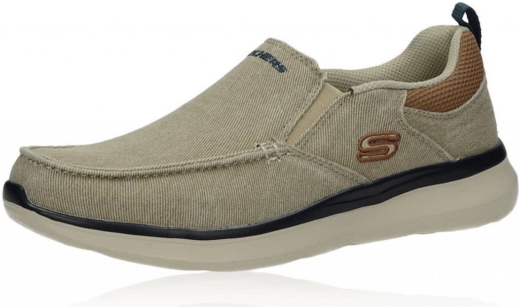 Skechers pánské komfortní mokasíny béžové