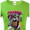 Dámské tričko s potiskem Dámské tričko Freddie Mercury Zelená