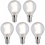 Paulmann P 29098 Filament 230V LED kapka E14 5x4,8W 4000K mat – Hledejceny.cz